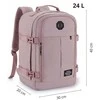 Zagatto Lėktuvo kuprinė 40x30x20 cm, tinka Ryanair ir Wizz Air, rožinė