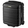 Kelioninis Zagatto Mažas kabininis lagaminas su ratukais 40x30x20 cm, tinkamas Wizz Air rankiniam bagažui, juodas