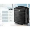Kelioninis Zagatto Mažas kabininis lagaminas su ratukais 40x30x20 cm, tinkamas Wizz Air rankiniam bagažui, juodas