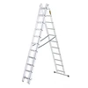 Daugiafunkcinės aliuminio kopėčios, Drabest HOME 3x11, 150 kg