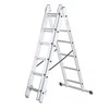 Daugiafunkcinės aliuminio kopėčios, Drabest Home 3x6, 150 kg