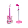 Lean Toys Elektrinė gitara su stovu ir mikrofonu