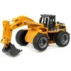 Huina Nuotoliniu būdu valdomas ratinis ekskavatorius - 6 kanalų 1:18