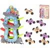 Huabiao Toys Krentančių mašinėlių rinkinys 5 aukštai, 8 mašinėlės