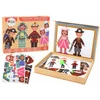 Magnetinių dėlionių rinkinys vaikams su animacinių filmų personažais Lean Toys