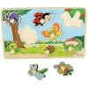 Medinė dėlionė su rankenėlėmis - Vabaliukai (4425)