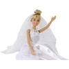 Lean Toys Nuotakos lėlė su balta vestuvine suknele