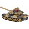 Ikonka RC karo tankas 9993 2,4 GHz dykumos tankas