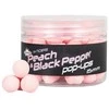 Boiliai Dynamite Baits N-Ticers Fluro Pop-ups 15mm - Peach &amp; Juodas Pepper