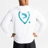 Marškinėliai Adventer &amp; Fishing Functional Hooded UV T-Shirt Baltas &amp; Bluefin