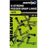 Suktukai su karabinu Matrix X-Strong Feeder Snap Links