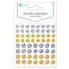 Dallprint Dekor.lipnūs kristalai, 60vnt.,auksiniai + sidabriniai