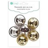 Dallprint Varpeliai metaliniai MIX, 4.0cm, 6vnt.