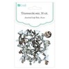 Dallprint Varpeliai metaliniai,sidabriniai MIX,30vnt.