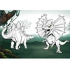 Ideyka Knygutė spalvinimui su lipdukais PLĖŠRIEJI DINOZAURAI