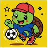 Ideyka Tapyba pagal skaičius: VĖŽLYS ŽAIDŽIA FUTBOLĄ art_selena_ua 25x25