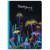 Lastva Knyga A5 96lap 70g linija NEON FLOWERS