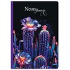 Lastva Knyga A5 96lap 70g linija NEON FLOWERS
