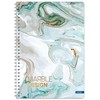 Lastva Knyga su spirale A5 80lap 70g lang MARBLE