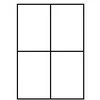Lipnios etiketės LabelMedia, A4, baltos, 105x148,5 mm, (4) (100) 0707-752