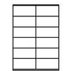Lipnios etiketės LabelMedia, A4, baltos, 105x48 mm, (12) (100) 0707-756