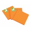 Q-Connect Lipnūs lapeliai 76x76mm 80lap neon oranžiniai