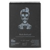Smiltainis Bloknotas eskizams Authentic A4 30l, 165gsm, juodi lapai