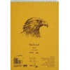 Smiltainis Bloknotas eskizams Kraft AUTHENTIC, A4, 90gr, 60 lapų, su spirale viršuje, kieta nugarėle