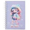 Zibi Užrašų knygutė su spirale CUTE 179x126mm 80lap linija violetinė