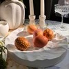 Lukata Baltas gipso padėklas papuošalams su kalnų reljefu