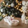Lukata Banguotas padėklas, Baltas gipsinis dubuo, Padėklas smulkmenoms, Saldainių lėkštė, Rankų darbo dovana