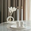 Lukata Minimalaus dizaino žvakidės laikiklis – elegantiška žvakidė bei knygų laikiklis - modernus stalo dekoro akcentas