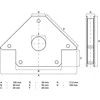 Bgs Technic Magnetinis laikiklis suvirinimo darbams | su skyle | 22 kg (3008)