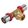 Tdm Brass Adapteris TDM žalvaris 1660, 90 °, 16 mm x 1/2", žalvaris