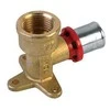 Adapteris TDM Brass 1680, 90 °, 18mm x 1/2", žalvaris