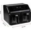 Gruzdintuvė Aerogrill Alpina DUO, juoda, 2200 W, 8 l
