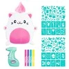AIRBRUSH PLUSH Rinkinys su aerografu „Kawaii Kitty", 25 cm