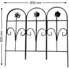 Aizsargbarjera Garden Center, 30 cm x 0.03 cm x 30 cm, melna