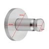 Kabliukas Tesa 40304, 36 mm x 36 mm x 36 mm, nerūdijančiojo plieno sp.