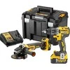 Grąžtas Akumuliatorinių įrankių rinkinys su akumuliatoriumi Dewalt DCK2020P2T-QW, 18 V, 5 Ah