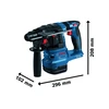Bosch GBH 18V-22 perforatorius su matmenų schema