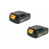 Grąžtas Akumulatora skrūvgriezējs - urbis Grunder CD-B1218+CW-B1118E, 18V, 2x2.0 Ah