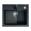 Alveus Virtuvės kriauklė su maišytuvu F5EDC Atrox, 68 cm x 56 cm x 22 cm, juoda