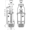 Ani Plast Nuleidimo mechanizmas Ani E403 Chrome mygtukas