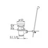 Dugno vožtuvas Oras 552051, Ø 63 mm