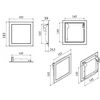 Apžiūros liukas Haushalt FZN1515, 146 mm x 146 mm