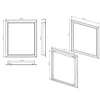 Apžiūros liukas Haushalt RD2530, 246 mm x 296 mm