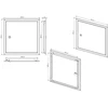 Apžiūros liukas Haushalt SP3030, 296 mm x 296 mm