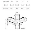 Magnaplast Keturvietis 67 ° HTED 110mm (11440) vidinis nutekėjimas