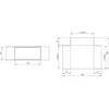 Ventiliatorius Ventiliacijos trišakis EUROPLAST KT, 110 x 55 mm
